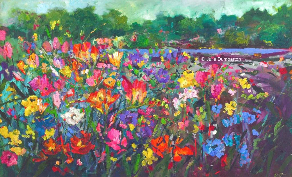 'Freesias' Print Hand Signed By Julie - Small