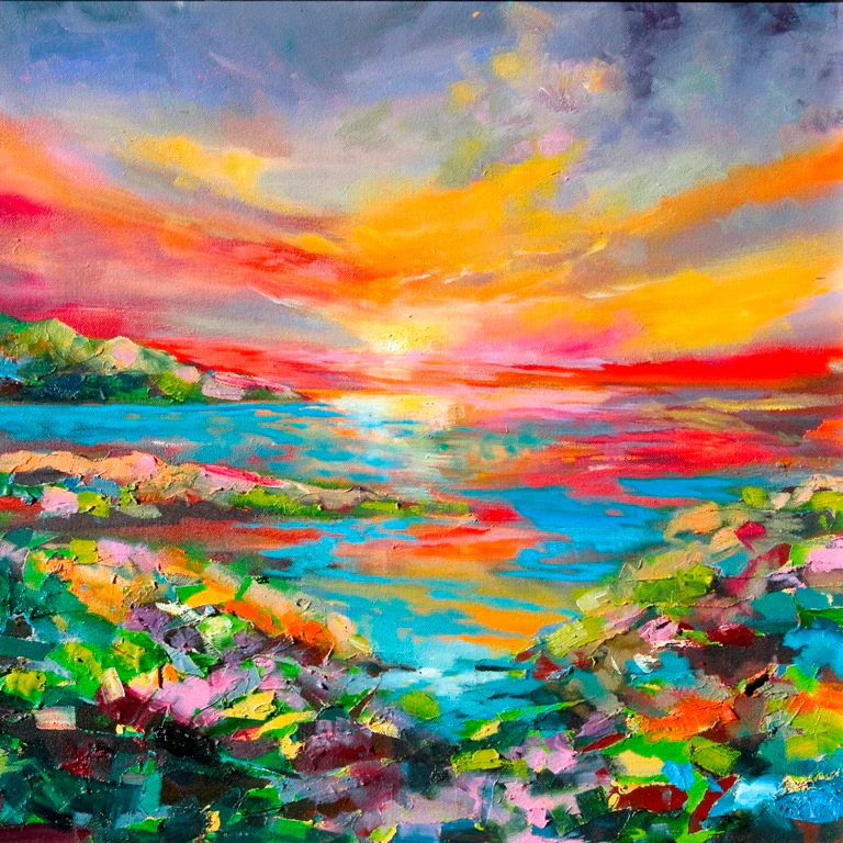 'Sunrise' Print Hand Signed By Julie - Small