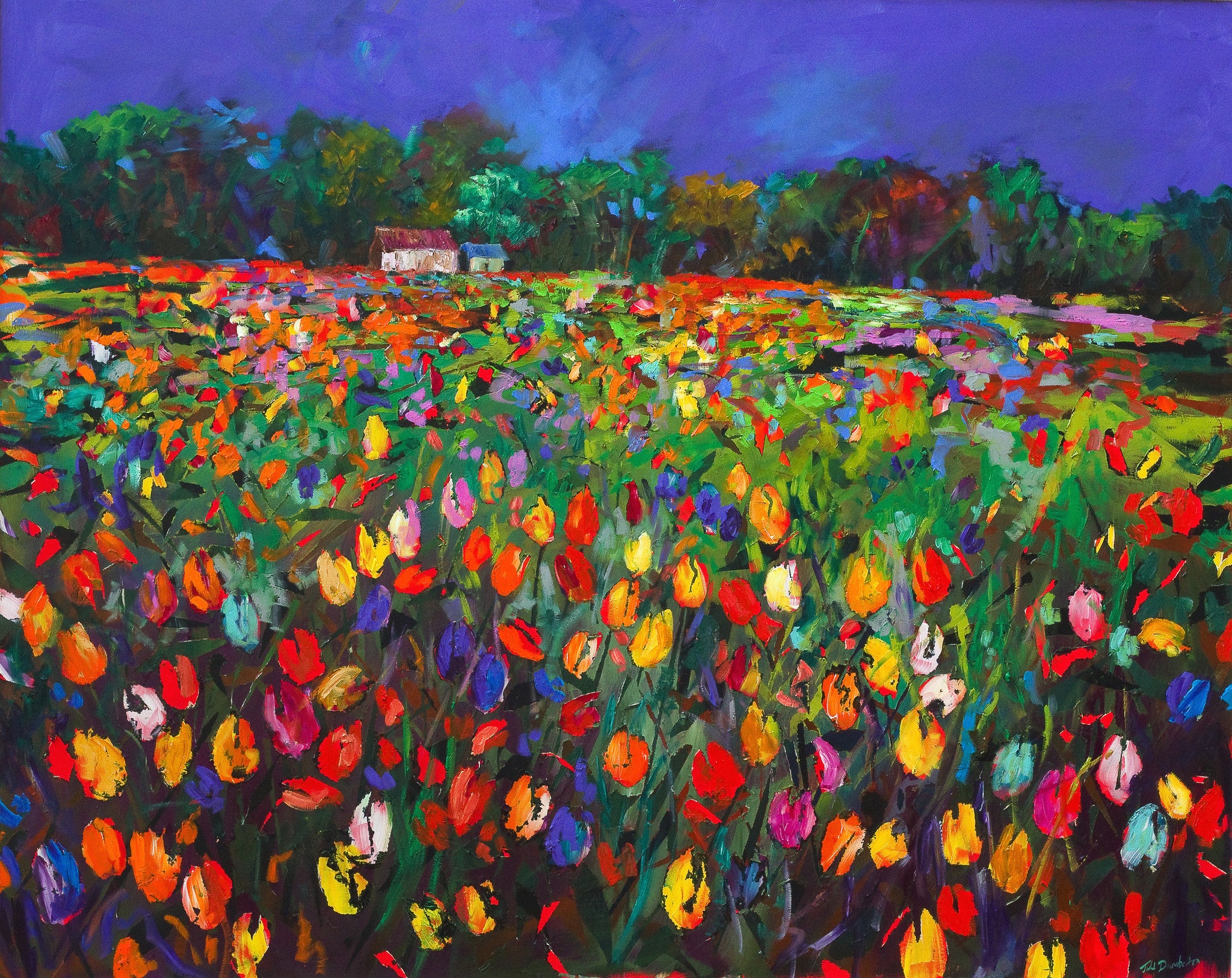 'The Old Tulip Barn' Print Hand Signed By Julie - Small