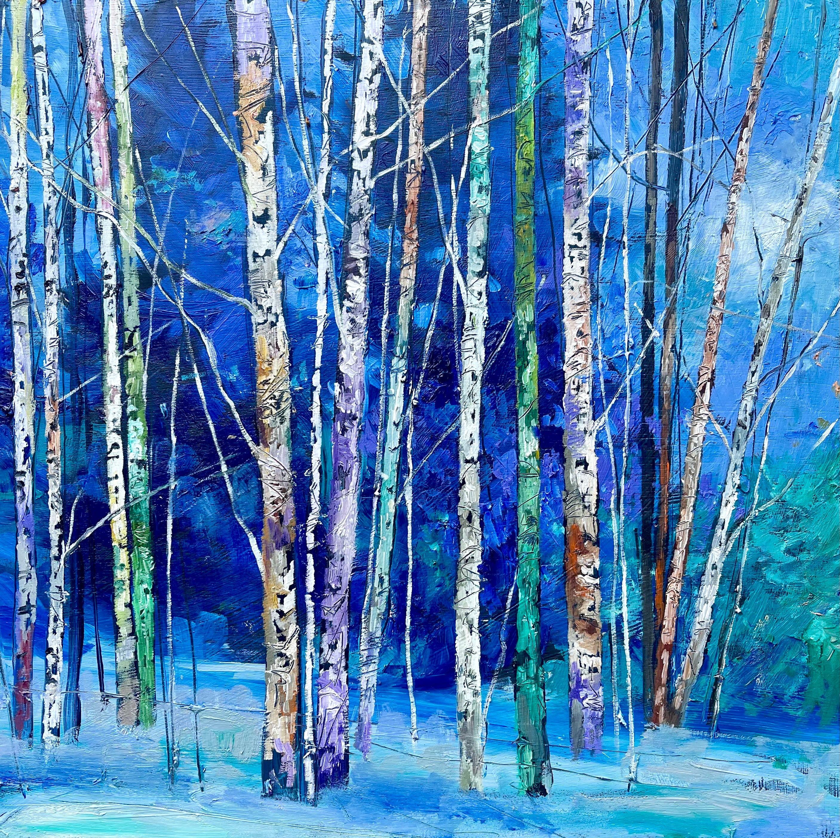 The blue forest