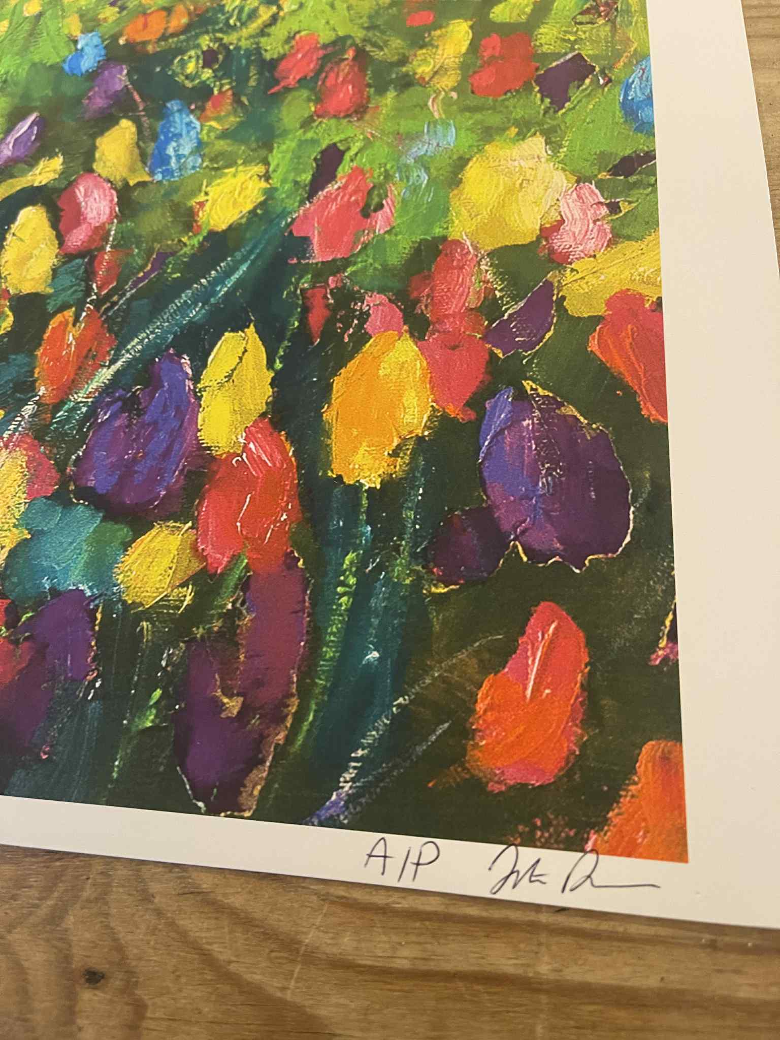 'Tulip Cottage' Artists Proof Print Signed By Julie - Large - Image 3